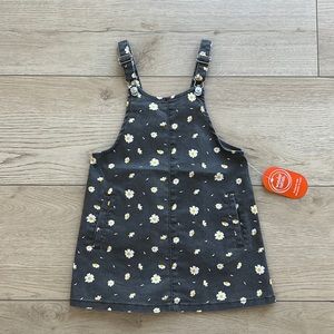 Wonder nation 4t girls gray denim daise overall dress